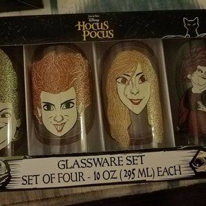 Disney Hocus Pocus Drinking Glasses Set of 4